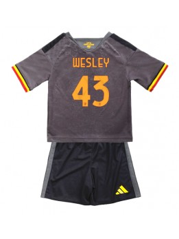 Otroški Nogometna dresi replika AS Roma Wesley Franca #43 Tretji 2026-27 Kratek rokav (+ hlače)